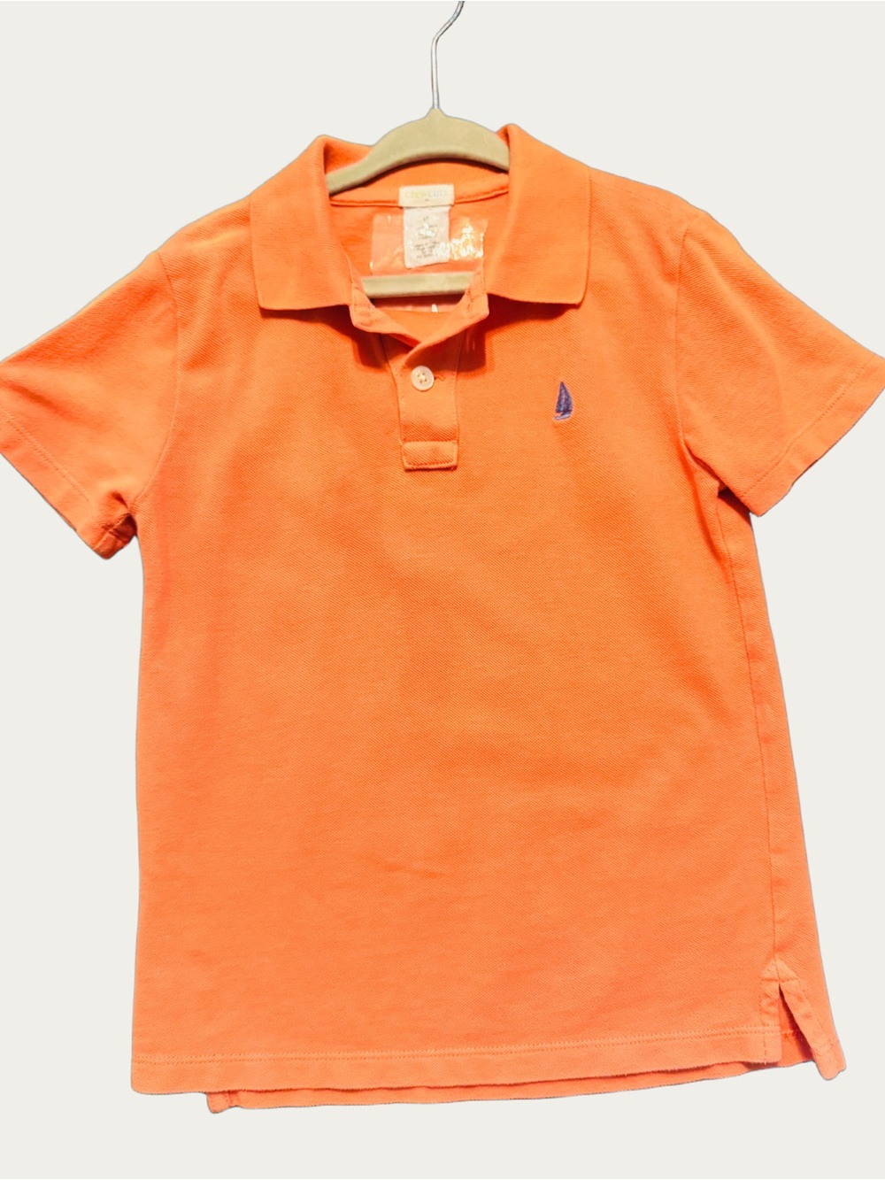 Crewcuts Orange Polo with Blue Sailboat Logo